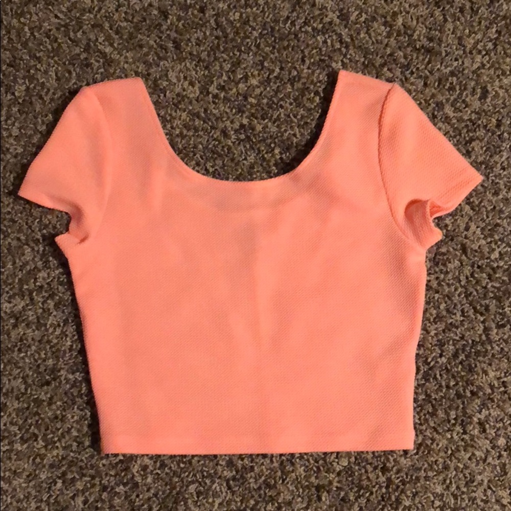 Pink crop top